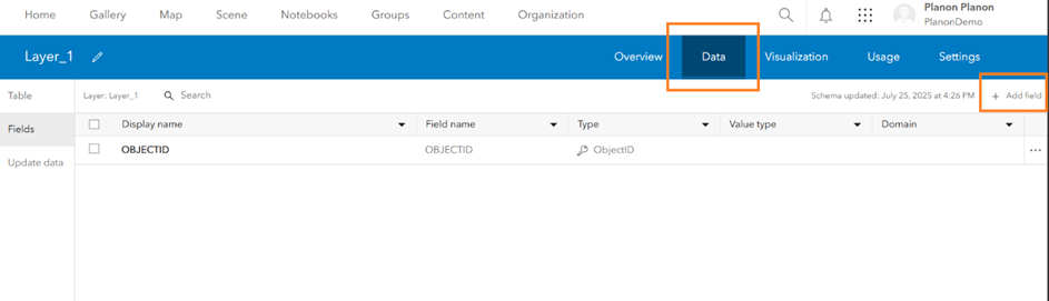 Esri layers result
