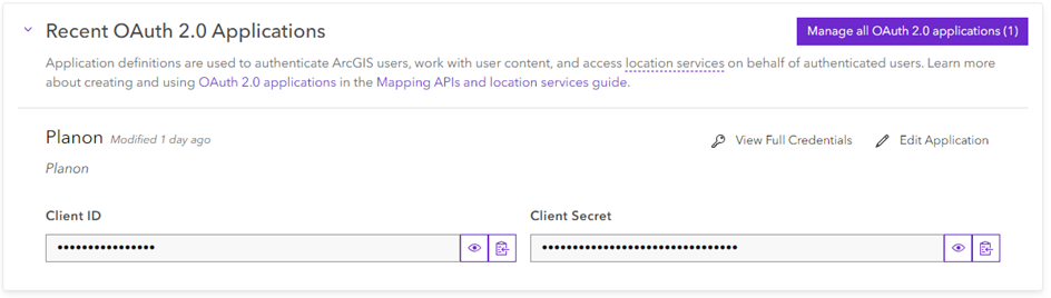 Esri layers result
