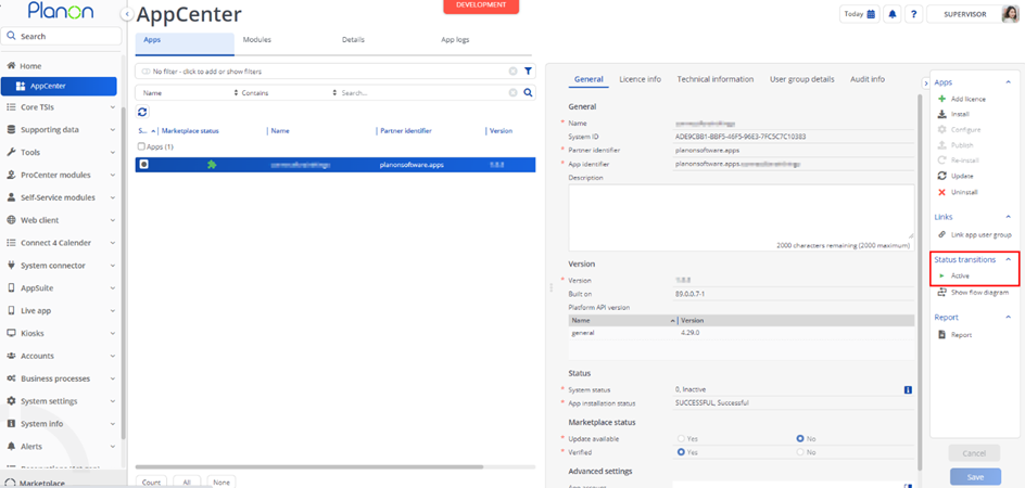 AppCenter App Activation